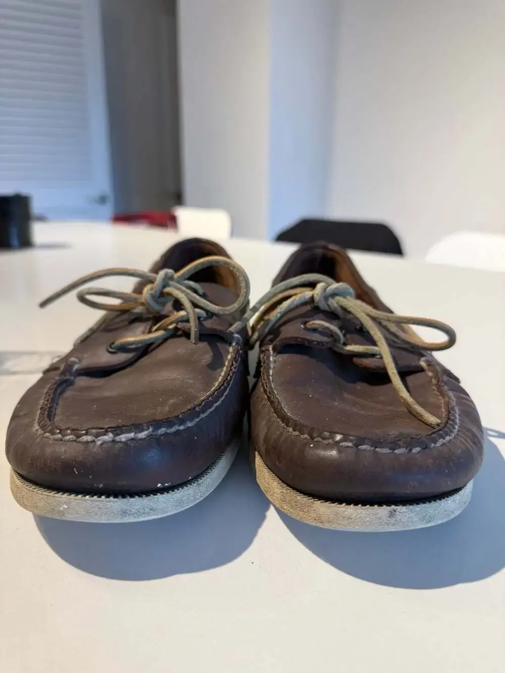 Sperry Authentic Original 2-Eye Boat Shoe in Dark Brown Leather